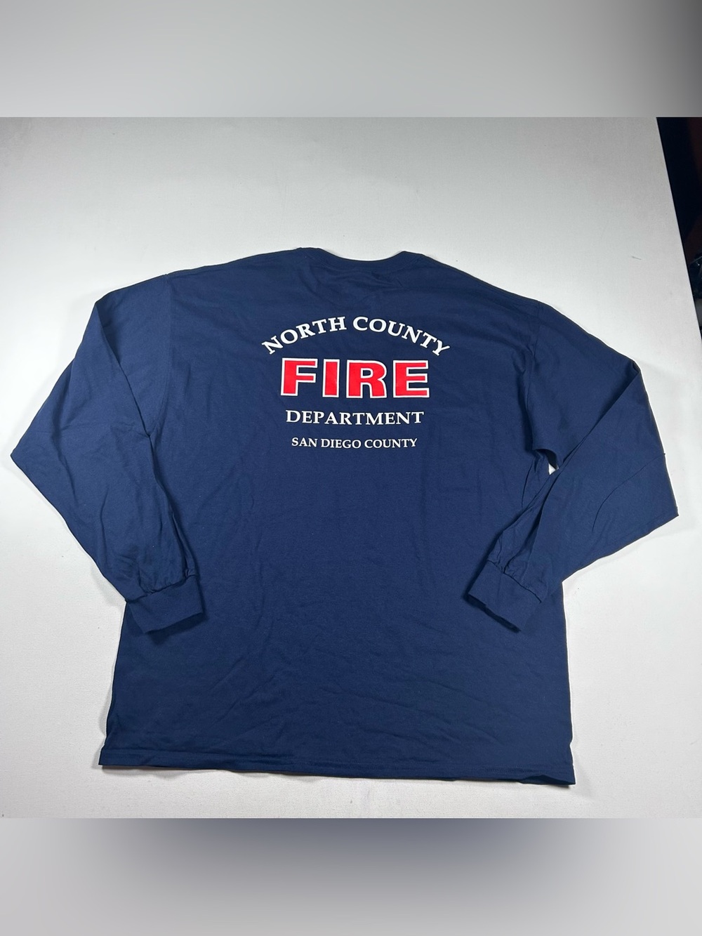 Vintage San Diego Fire Dept Shirt Mens XL Blue Long Sleeve SDFD NEW Deadstock